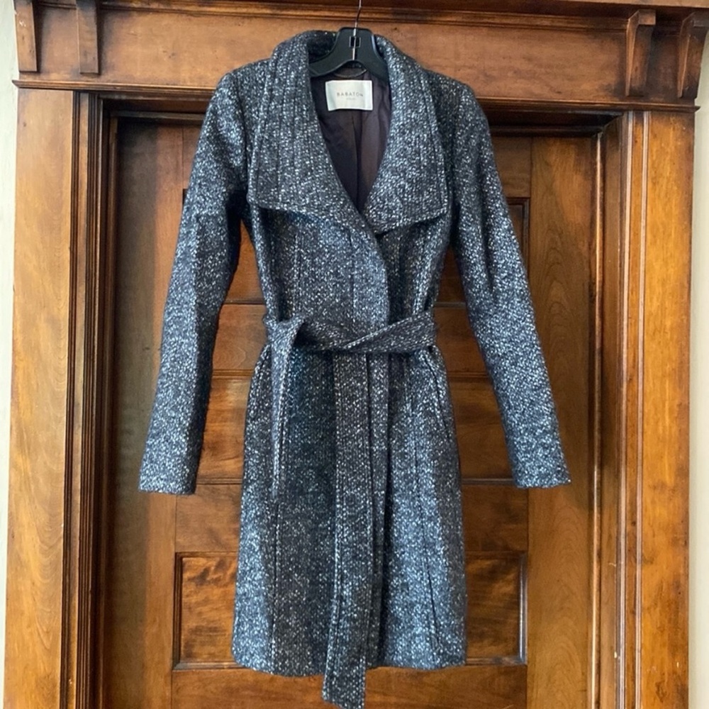 Aritizia x Babaton Gray Wool Connor Coat XXS